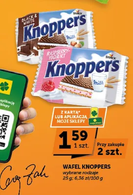 Wafel Knoppers Black & White promocja w Euro Sklep