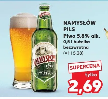 Piwo Pils 5,8% alk. promocja w Kaufland