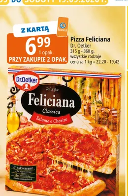 Pizza Feliciana Dr. Oetker promocja w Leclerc