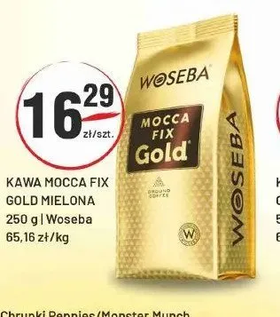 Kawa mielona Woseba Mocca Fix Gold promocja w Sedal