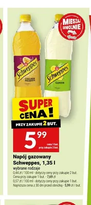 Napój gazowany Schweppes Lemon promocja w Twój Market