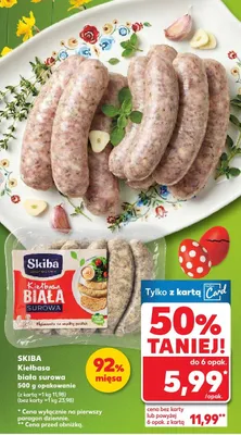 Kiełbasa biała promocja w Kaufland