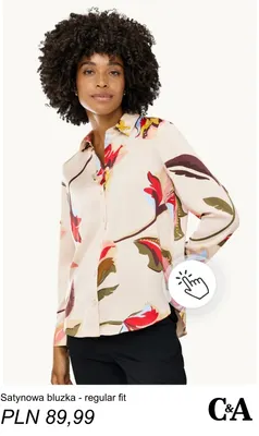 Satynowa bluzka regular fit C & A promocja w C&A