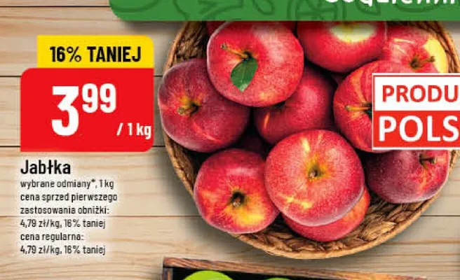 Jabłka polskie promocja w POLOmarket
