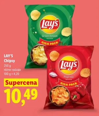 Chipsy Lay's Paprika promocja w Lidl