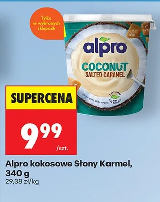 Jogurt wegański kokosowy o smaku słonego karmelu promocja w Biedronka
