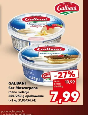 Ser Mascarpone Galbani promocja w Kaufland