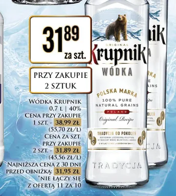 Wódka Krupnik promocja w Dino