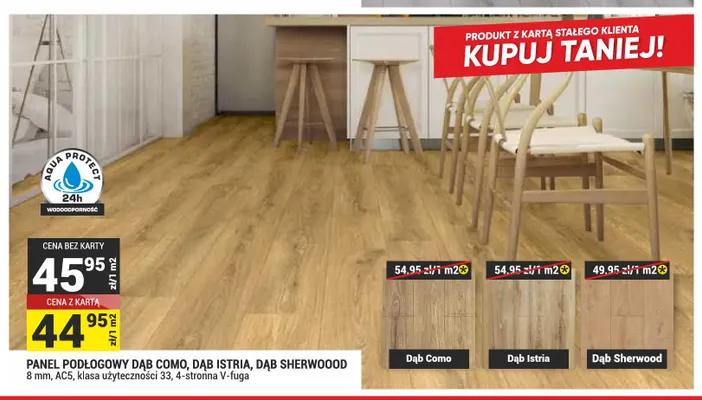 Panel podłogowy Dąb Istria promocja w Merkury Market