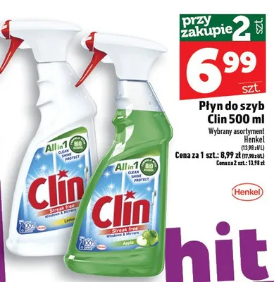 Płyn do szyb 500ml promocja w TOPAZ