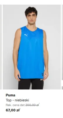 Top Puma niebieski promocja w Lounge by Zalando