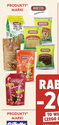 Orzechy włoskie Kresto promocja w Intermarche
