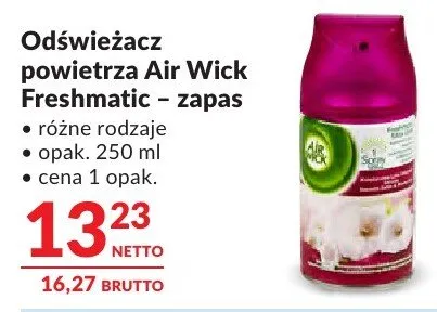 Odświeżacz powietrza Air Wick Freshmatic - zapas promocja w Makro