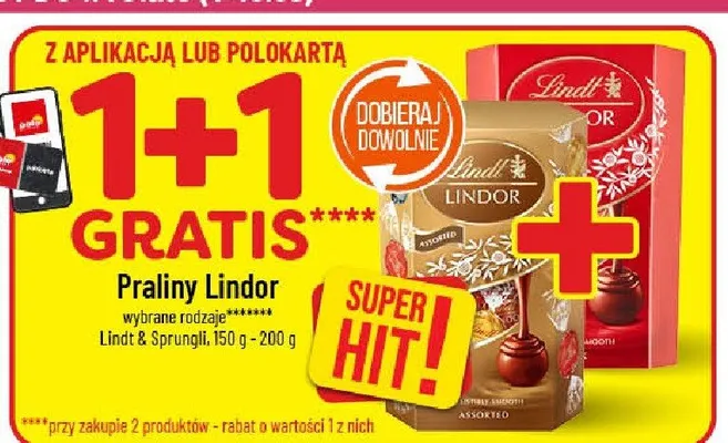 Praliny Lindor Lindt & Sprüngli promocja w POLOmarket