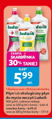 Płyn do mycia naczyń Ludwik promocja w Auchan