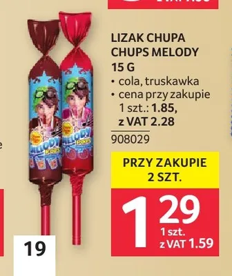 Lizak Melody truskawka Chupa Chups promocja w Selgros