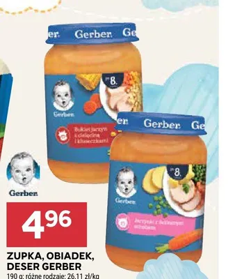Obiadek Gerber jarzynki z delikatnym schabem promocja w Stokrotka