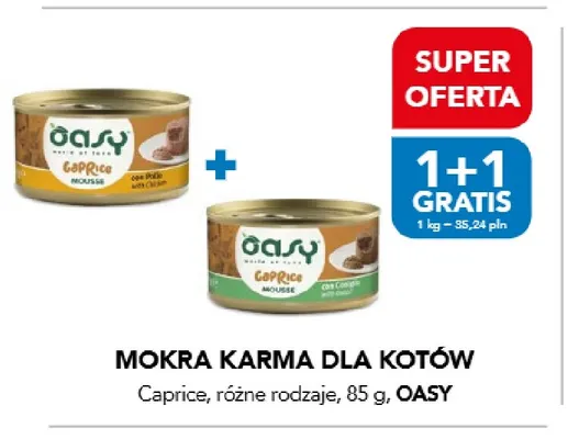 Mokra karma dla kotów Caprice Oasy promocja w Aquael zoo