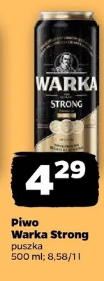 Piwo Warka Strong promocja w Netto