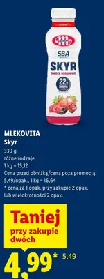 Skyr MLEKOVITA promocja w Lidl