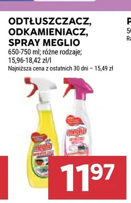 Odtłuszczacz spray Meglio promocja w Stokrotka