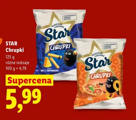 Chrupki Star ser z ziemniakami promocja w Lidl
