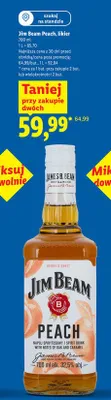 Likier Jim Beam Peach promocja w Lidl