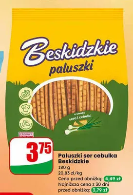 Paluszki ser cebulka Beskidzkie promocja w Dino