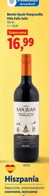 Wino czerwone, wytrawne klasyczne promocja w Lidl