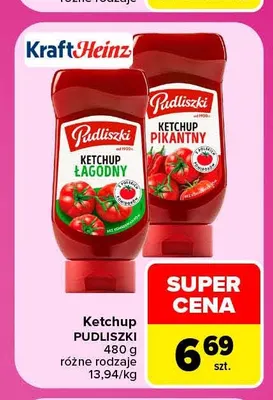 Ketchup Pudliszki łagodny promocja w Carrefour Market