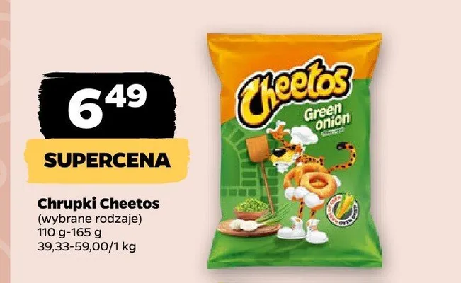 Chrupki Cheetos Green Onion promocja w Netto