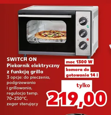 Piekarnik elektryczny z funkcją grilla Switch On promocja w Kaufland