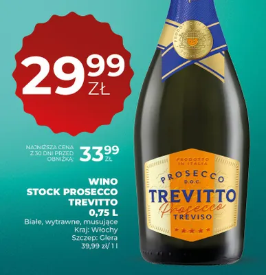 Wino Prosecco Trevitto promocja w Duży Ben