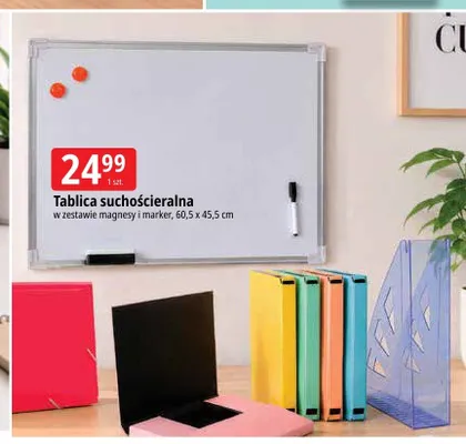Tablica suchościeralna promocja w Leclerc