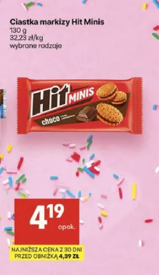 Ciastka markizy Hit Minis promocja w Delikatesy Centrum