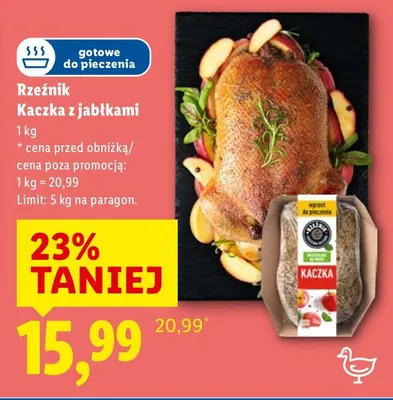 Kaczka z jabłkami promocja w Lidl