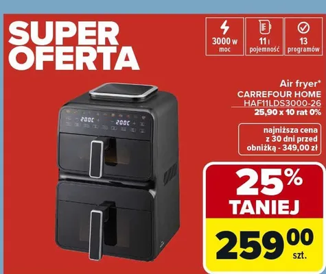 Air fryer CARREFOUR HOME HAFILDS3000-26 promocja w Carrefour