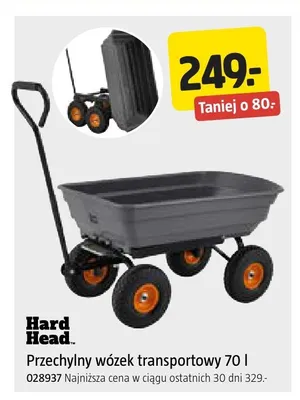Przechylny wózek transportowy Hard Head promocja w Jula