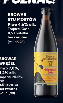 Piwo Browar Stu Mostów Tropical Gose promocja w Kaufland