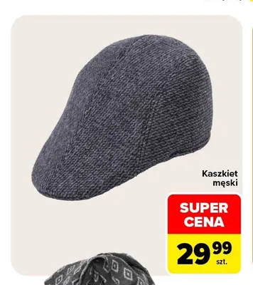 Kaszkiet męski promocja w Carrefour