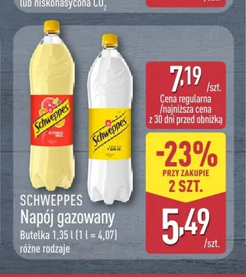 Napój gazowany Schweppes Citrus Mix promocja w Aldi