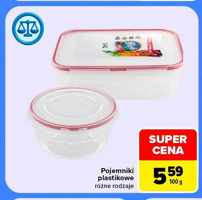 Pojemniki plastikowe promocja w Carrefour