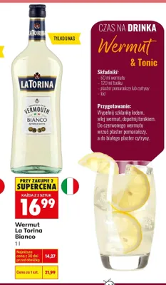 Wermut Bianco promocja w Biedronka