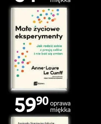 Książka Małe życiowe eksperymenty Anne-Laure Le Cunff promocja w Empik