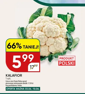 Kalafior polski promocja w Chata Polska