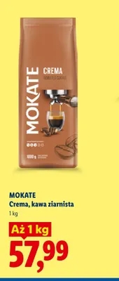 Kawa ziarnista Mokate Crema promocja w Lidl