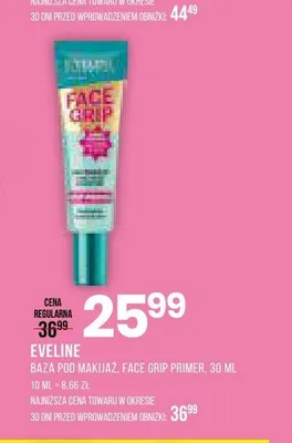 Baza pod makijaż Eveline Face Grip Primer promocja w Drogerie Natura
