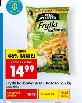 Frytki karbowane Mr. Potato promocja w Biedronka