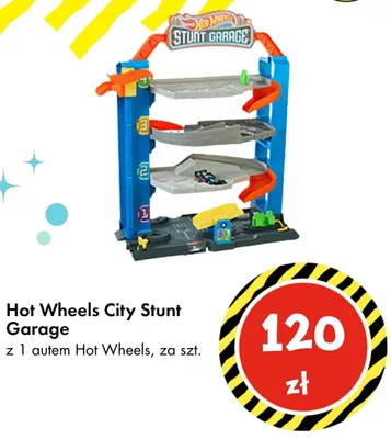 Garaż Hot Wheels City Stunt Garage promocja w Tedi