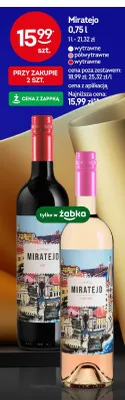 Wino różowe półwytrawne Miratejo promocja w Żabka